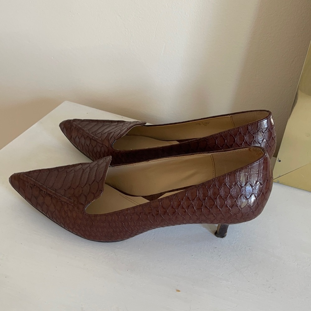 Adrienne Vittadini vintage shoes in crocodile leather - MADE IN ITALY